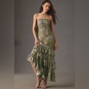 BHLDN Molly Strapless Maxi Dress, NWT - small flaw, Size 8